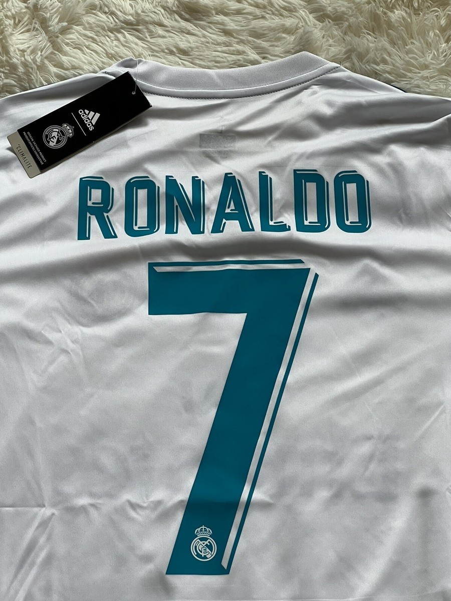 Real Madrid Home Jersey Champions League FinalKyiv 2018 Ronaldo