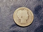 Circulated 1896-O Barber Quarter (Scarce date)