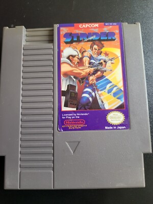 Vintage STRIDER NES Nintendo GAME Cart Cartridge 1989