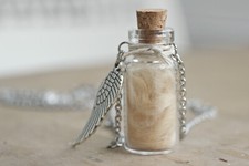 Pet Memorial Jewelry, Pet Hair Keepsake, Pet Hair Bottle Pendant, Urn Jewelry