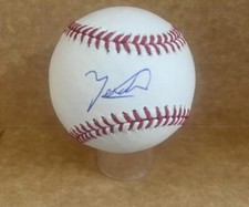 YADIER ALVAREZ DODGERS ROOKIE YEAR SIGNED AUTO M.L. BASEBALL  BAS R08113