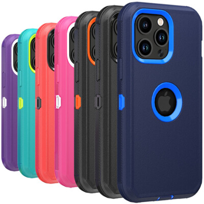 For iPhone 15 14 13 12 11 Pro Max XR Case Rugged Heavy Duty