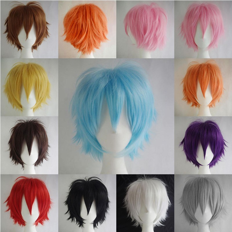 Pixie Tail Cool Boys Cute Girls Short Wig Synthetic Real Popular Cosplay  Wigs G0