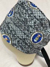Men/Women Surgical Scrub Cap Air Force Awesome Cap 100 Cotton
