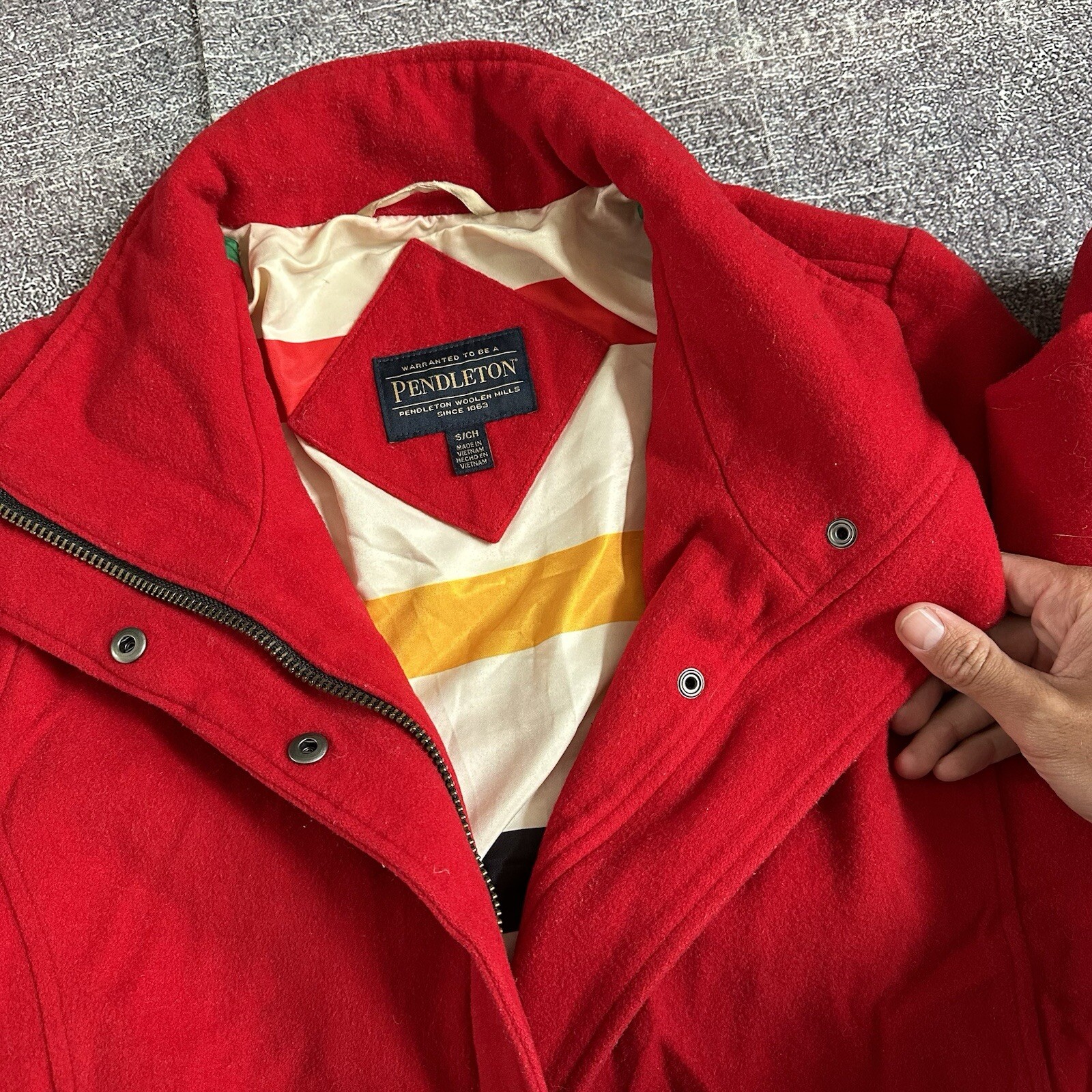 Women's Pendleton Cascade Campbell Red Wool Full … - image 2