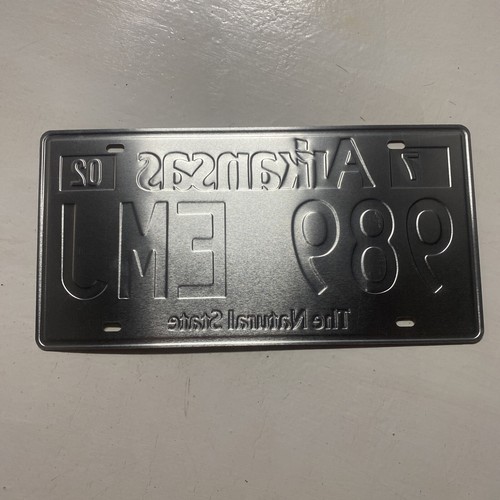 Arkansas AR License Plate new remake Distressed Vintage Look 989 EMJ Natural St - Afbeelding 5 van 7