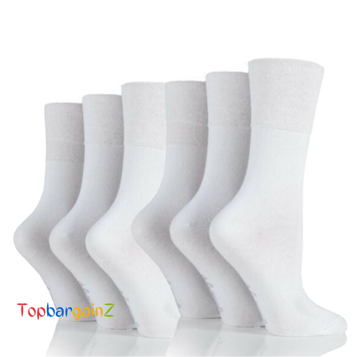 Ladies Gentle Grip Honeycomb Top Soft Cotton Non Elastic Diabetic Socks UK 4-8 - Picture 16 of 131