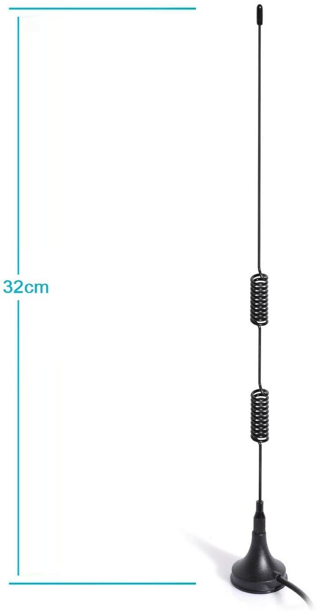 Antenna Scanner Professionale Con Base Magnetica 25-1200MHz BNC - 7dBi Cavo 3m
