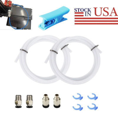 Creality 3D Printer Kit 3D Printer Bowden Tube 2M PTFE Tube Teflon Bowden Tubing