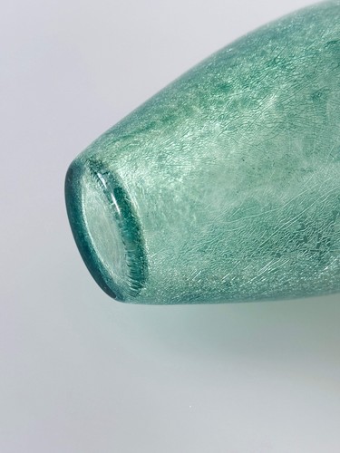 Karcag Vase Glas Ungarn Craquelee Schleierglas 50er - Bild 7 von 10