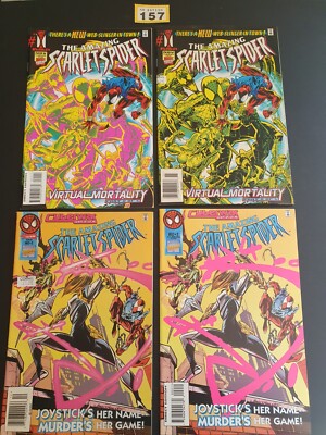 AMAZING SCARLET  SPIDER   # 1/1/2/2 VARIANTS 1995 VNC  x 4 SPIDER- MAN