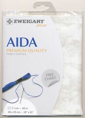AIDA Zweigart Precute 18 ct. Fein-Aida Vintage 3793 Farbe 1079 düne, Zählstoff f