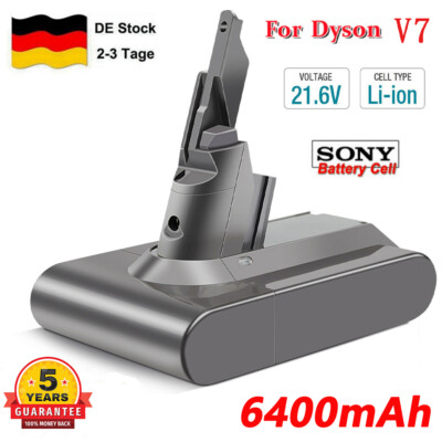 6400mAh Für Dyson V7 Akku Fluffy 21.6V V7 SV11 Animal Trigger Absolute HEPA
