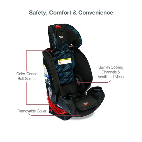 Britax One4Life All-in-One Car Seat - Cool Flow Carbon Brand New w/Free Shipping - Picture 11 of 15