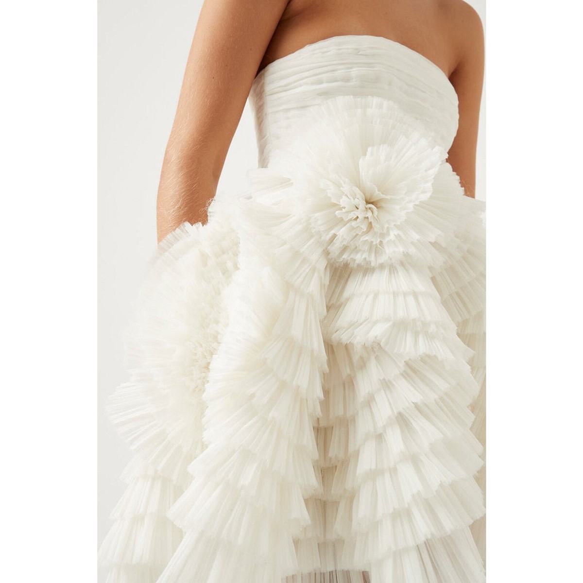 aje expressive pleated maxi dress Aje Expressive Pleated Maxi Dress Ivory Size S/AU 8
