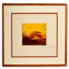 STEVE RODAY Original Vintage Signed Modern Abstract Studio Gallery Painting