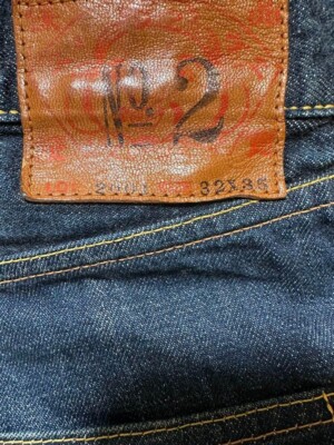 Evisu Jeans W32 Lot 2001 No.2 21oz EXTRA HEAVY DENIM Straight From