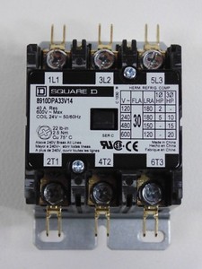SQUARE D 8910DPA43V02 120VAC Non-Reversing Definite Purpose Contactor 3P 40A
