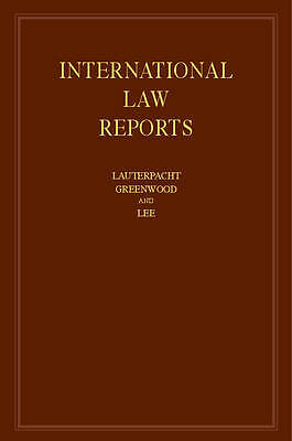 International Law Reports Volume 167 Hardcover Cambridge Unive… 9781107059146 LN