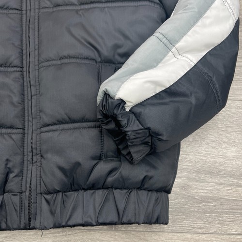 Jordan Jacket Boys Small 8-10 Black Hooded Puffer Fleece Warm Jumpman Winter - Picture 4 of 15