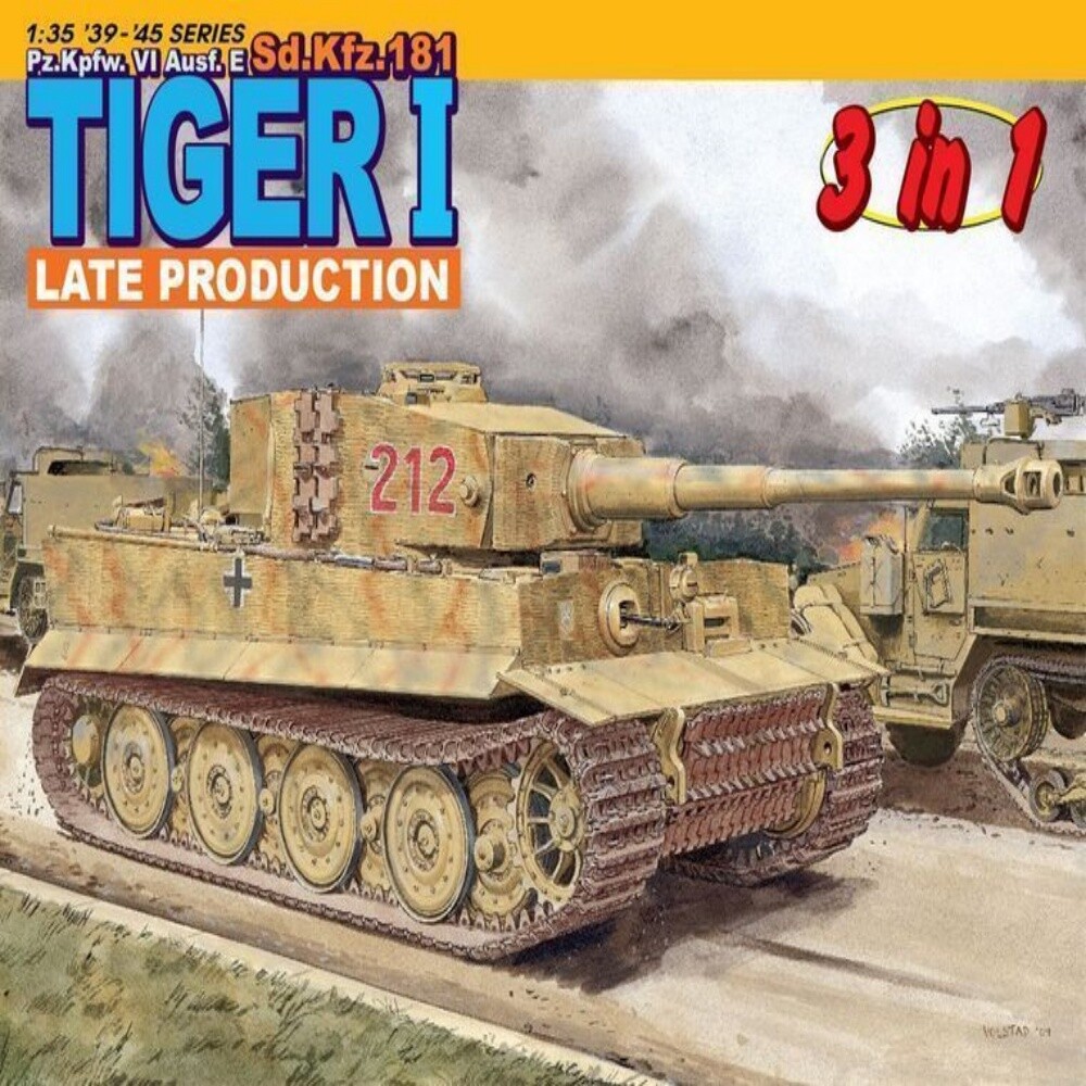 DRAGON 1/35 6253 Tiger 1 Late Production , Pz.Kpfw. VI Ausf. E