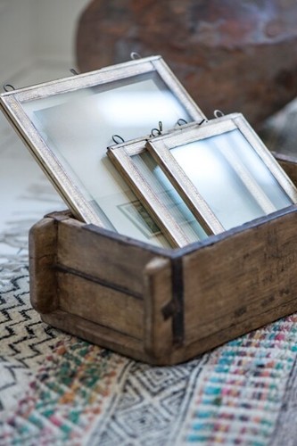 Natural Rustic Wood Single Brick Mould Storage Box by Ib Laursen - Picture 3 of 5