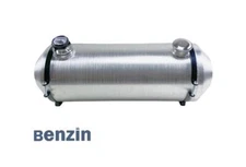 ◆End Fill 9.5 Gallon 10x28 Gas Tank Spun Aluminum 1/4'' NPT Fuel Tank With Gauge