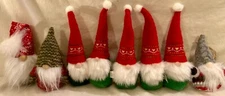 Gnome Christmas Ornaments Bowl Fillers Set Of 8