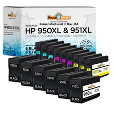 950XL 951XL Ink Cartridges Black Color for HP OfficeJet Pro 8620 8630 Lot
