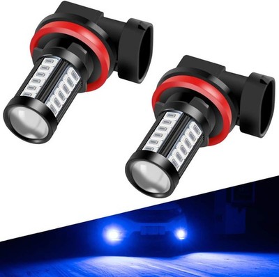 LED Fog Light Bulbs DRL 2800 Lumens Super Bright 5730 33-SMD 12V L Color: blue