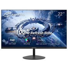 22 inch 100Hz Monitor, Full HD 1920 x 1080p Computer Monitor, 105 sRGB, 30...