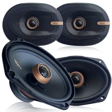 Warzone 4x WZ69PTi 6x9" Coaxial Speaker 2 Pairs 1300W Max 400W RMS 4 Ohm Car Aud