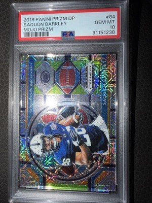 2019 Panini Prizm Draft - Stained Glass Saquon Barkley #84 Mojo Prizm /49