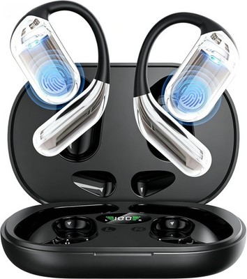 Bluetooth 6 Kopfhoerer Open Ear 50 Std HiFi 4 ENC Mikrofon Ladebox Sport Akku