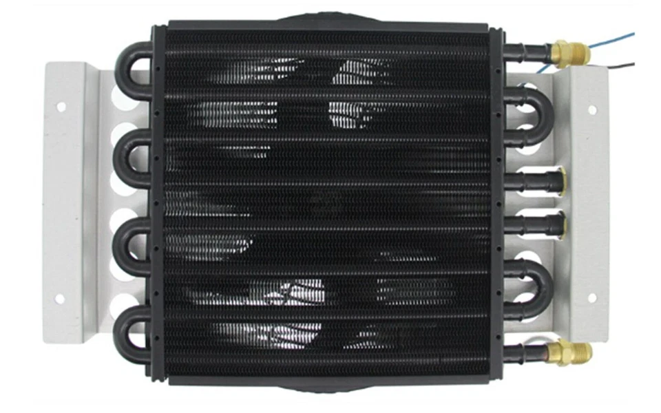 Derale 4 & 4 Pass Copper Aluminum Dual Circuit Electra-Cool Remote Fluid Cooler Foto 4 de 4