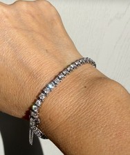 4.5ct Natural Diamond Tennis Bracelet 14k White Gold G-I VS1-SI1 45 Stones 12g