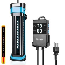 Orlushy 800W Submersible Aquarium Heater, Adjustable Fish Tank Heater with Di...