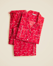 NWT 119 Women's Long Sleeve Cotton Poplin Pajama Set Small