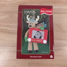 Etch A Sketch Ornament - Sketching Santa - Carlton Cards - 1999