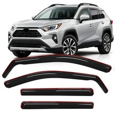 Window Rain Guards Smoke Tint, Car Window Shade for Toyota RAV4 2019-2025