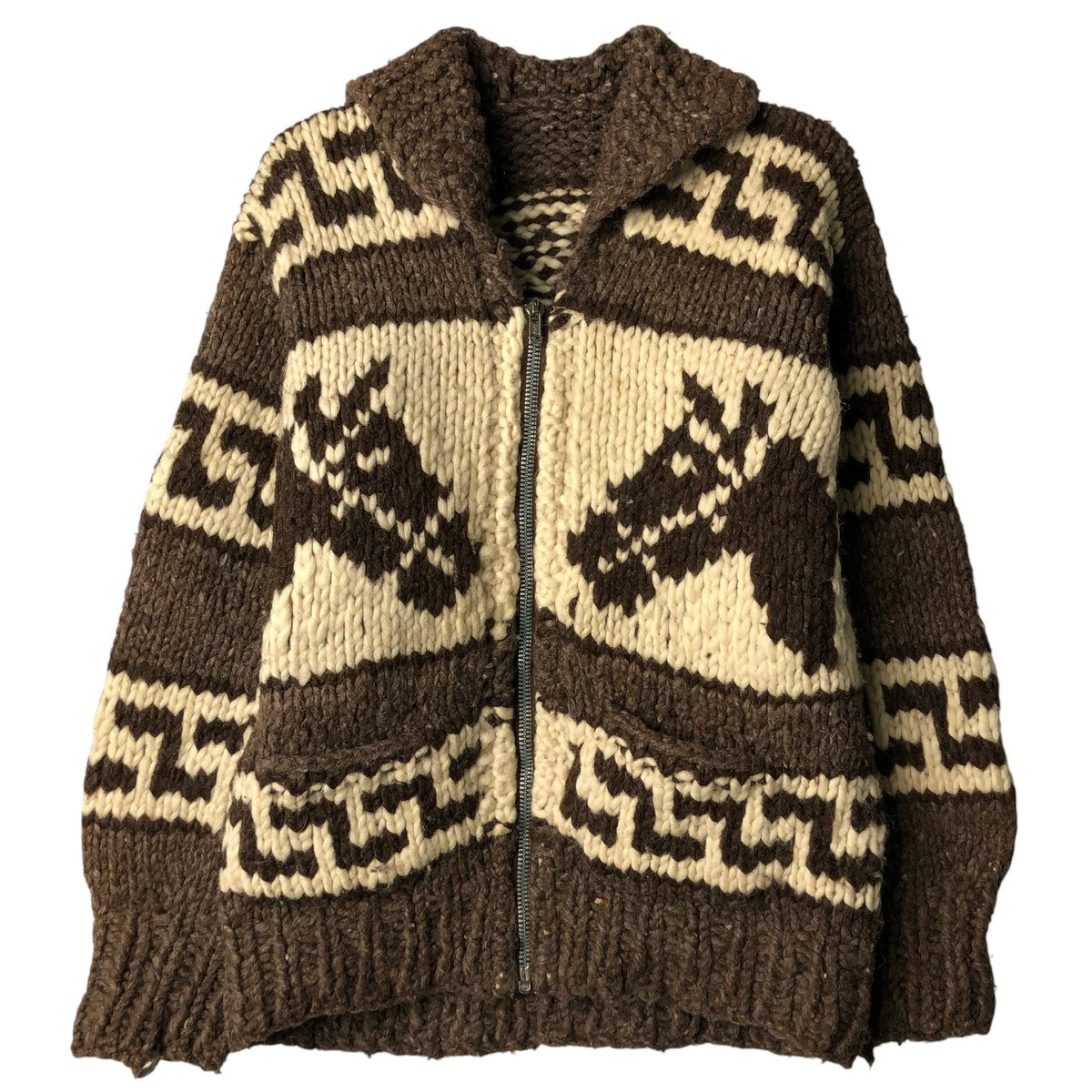 Unknow All Pattern Horse Thunderbird Cowichan Swe… - image 1