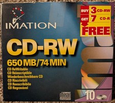 Pack de 10 Imation CD-RW/CD-R - Neuf