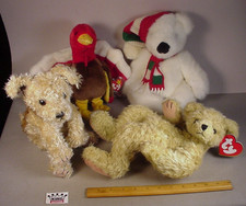 1990's Ty Beanie Baby Babies 4 Buddies stuffed animals NWT MWT Plush Toys NOS