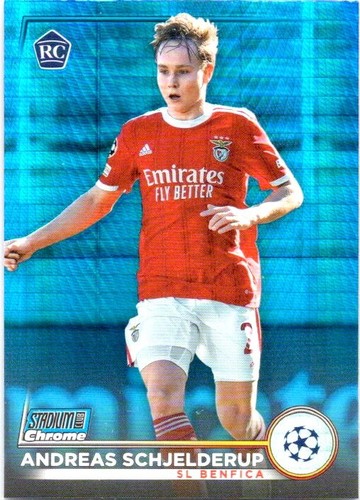 2022-23 Topps Stadium Club Chrome UEFA Club Andreas Schjelderup (Blue) #89 - Picture 1 of 2