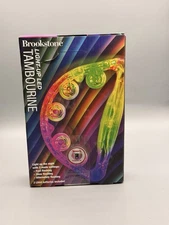 Tambourine Light-up LED 3 Mode Settings Lightweight Brookstone