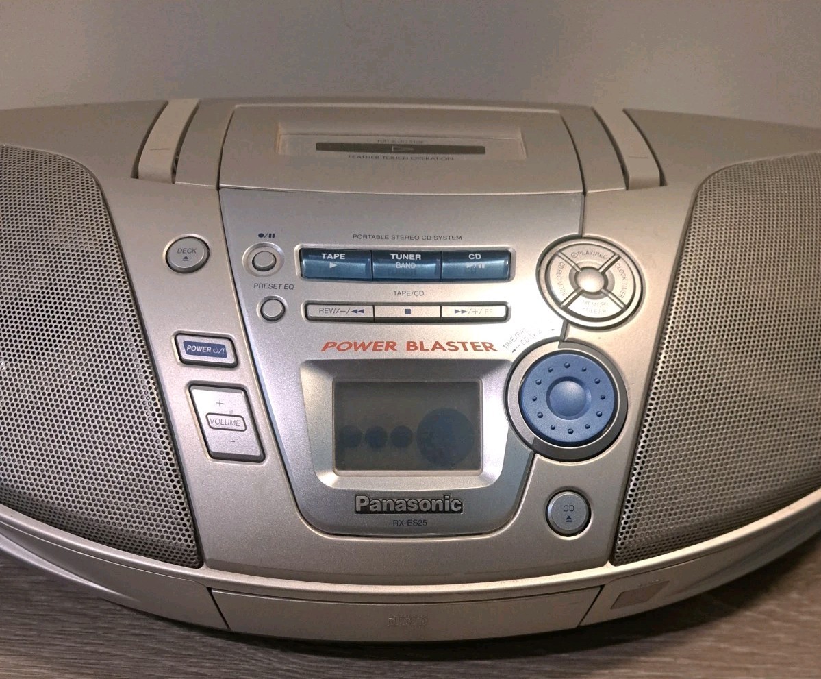 Panasonic RX-ES25 CD/Radio/Cassette Boombox for sale online