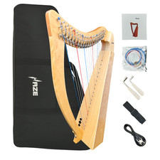 Haze 19-String Acoustic-Electric Lever-Fitted Lap Harp With Maple Body WH19MSEQL