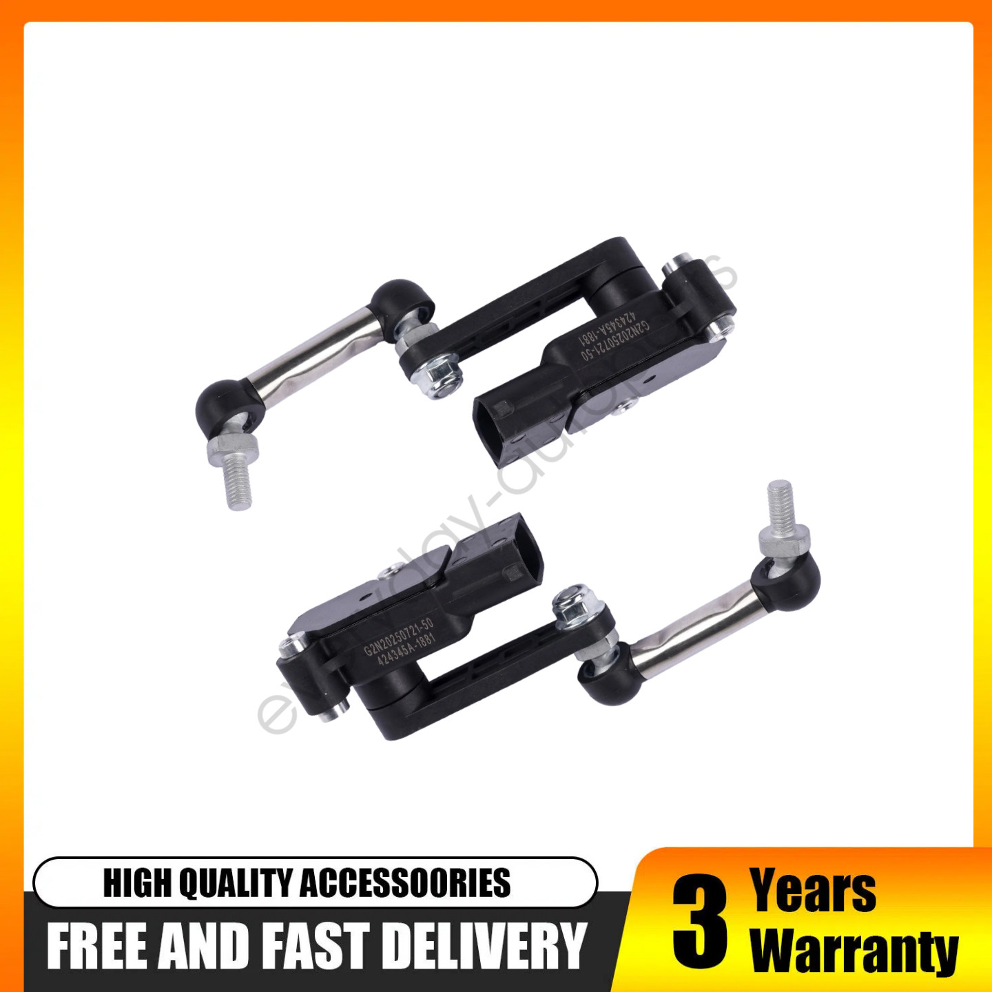 2x For Maserati Levante 2018-2020 Rear Vehicle Height Sensor Black 670037527 NEW