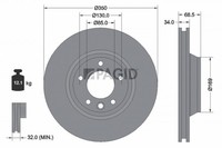 1X Bremsscheibe Pagid 54218NHC FüR VW Touareg 7LA 7L6 7L7 7P5 7P6 TDI FSI V10 Q7