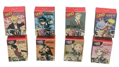COMPLETE FULL SET (X8) Mcdonald's Anime X Uno Cards Canada NEW